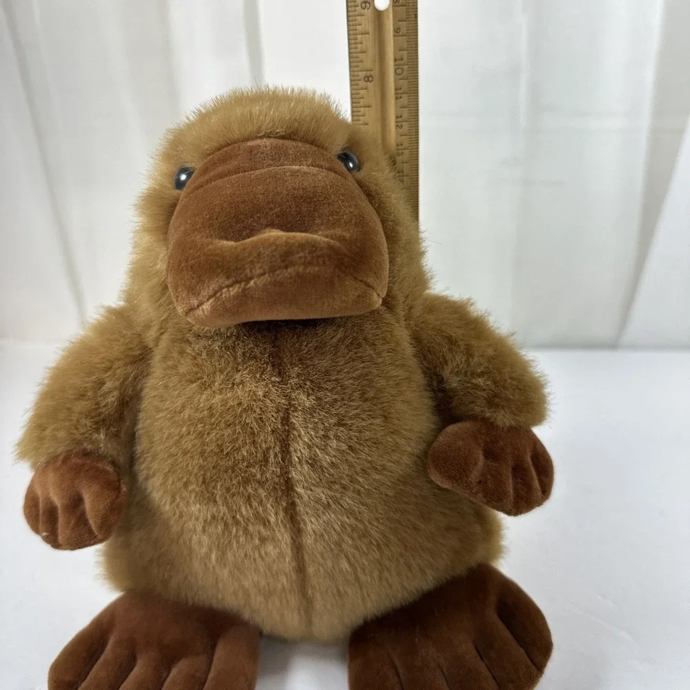 Vintage 1993 Manhattan Toy Company Platypus Plush Toy Brown Stuffed Animal 8